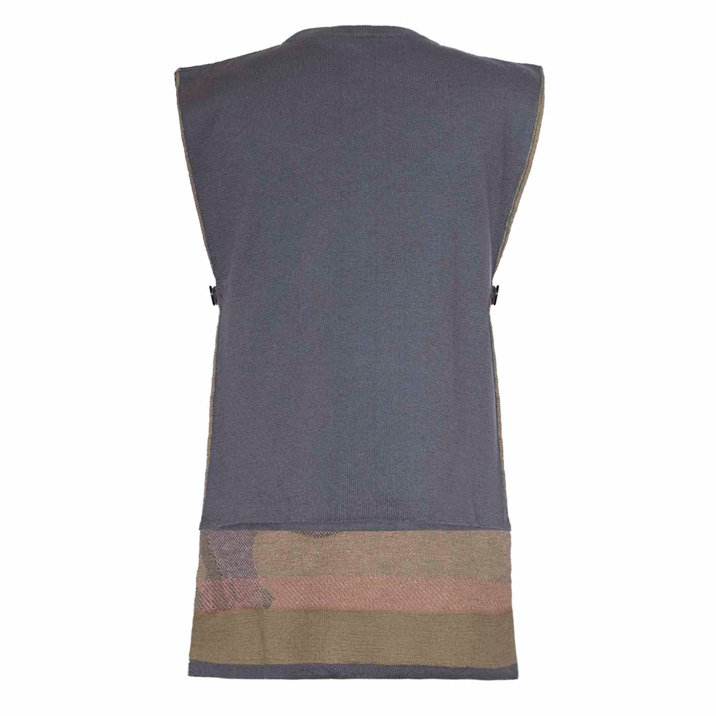 Grey Knitted Vest-4