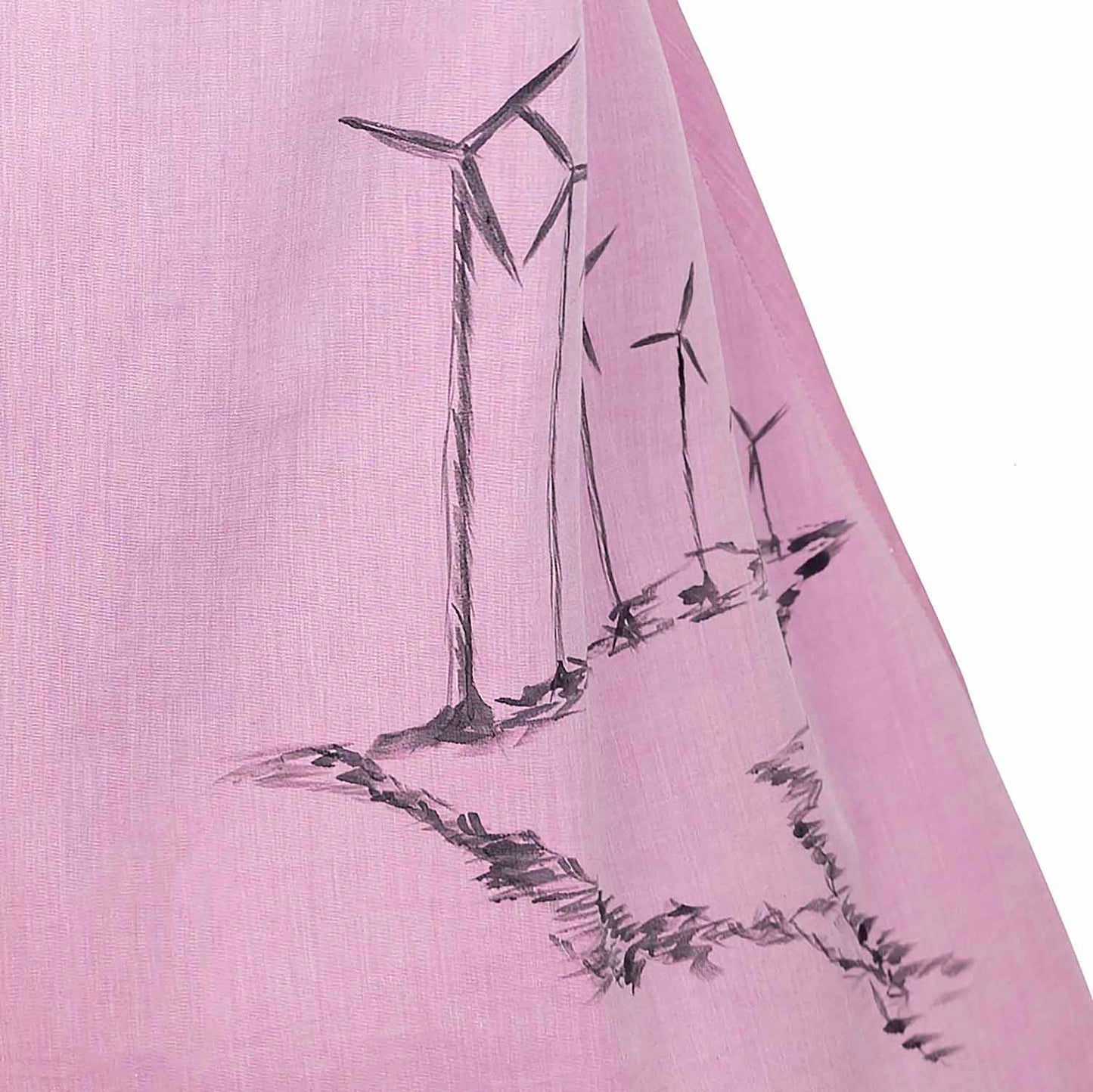 Hand-Painted Girls Pink Dress, Limited Edition-2