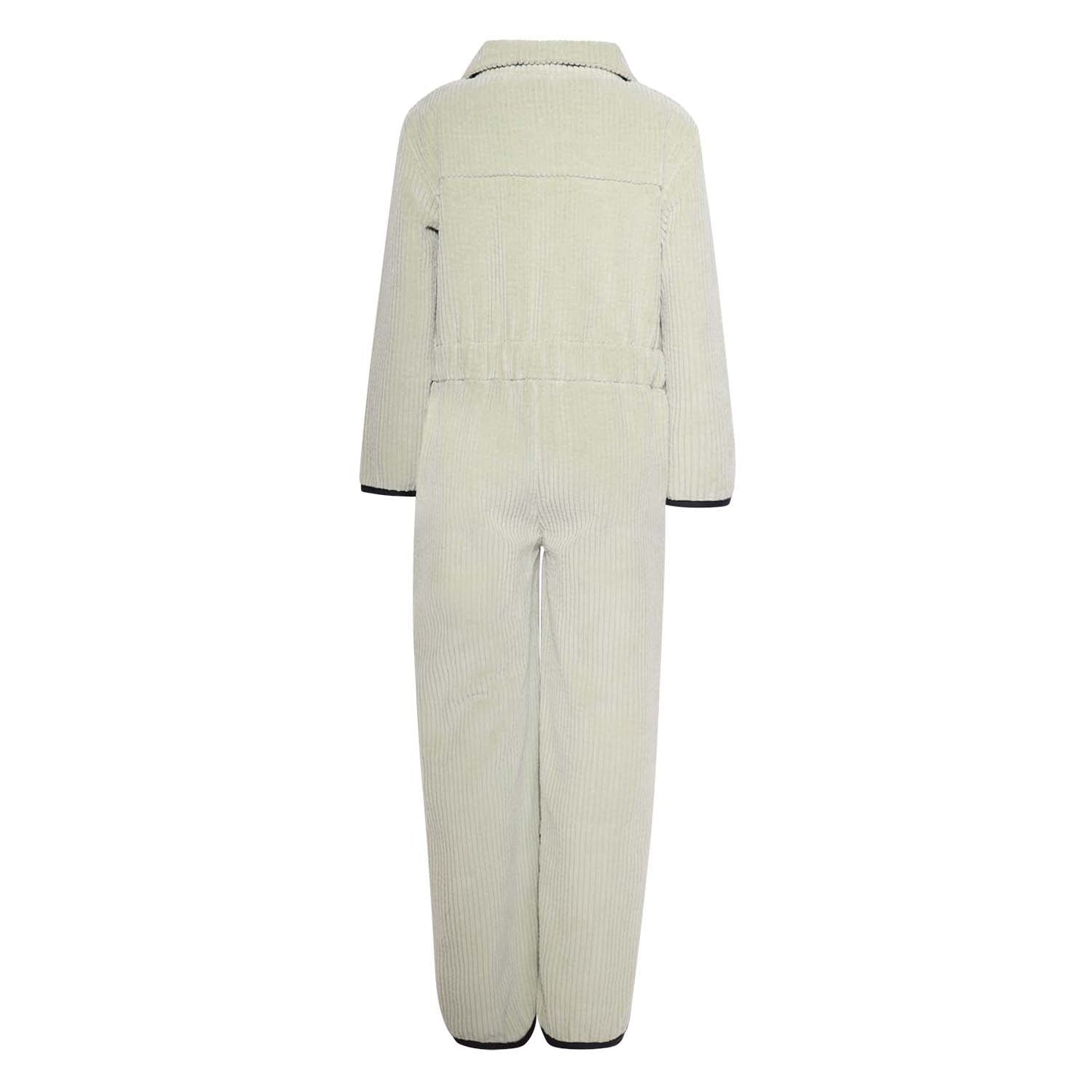 Velvet Green Jumpsuit for Kids-4