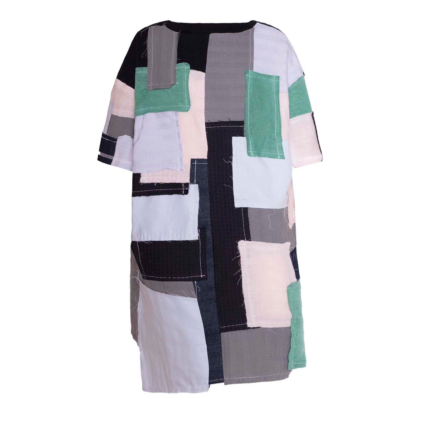 Zero Waste Girls Patchwork Dress-4
