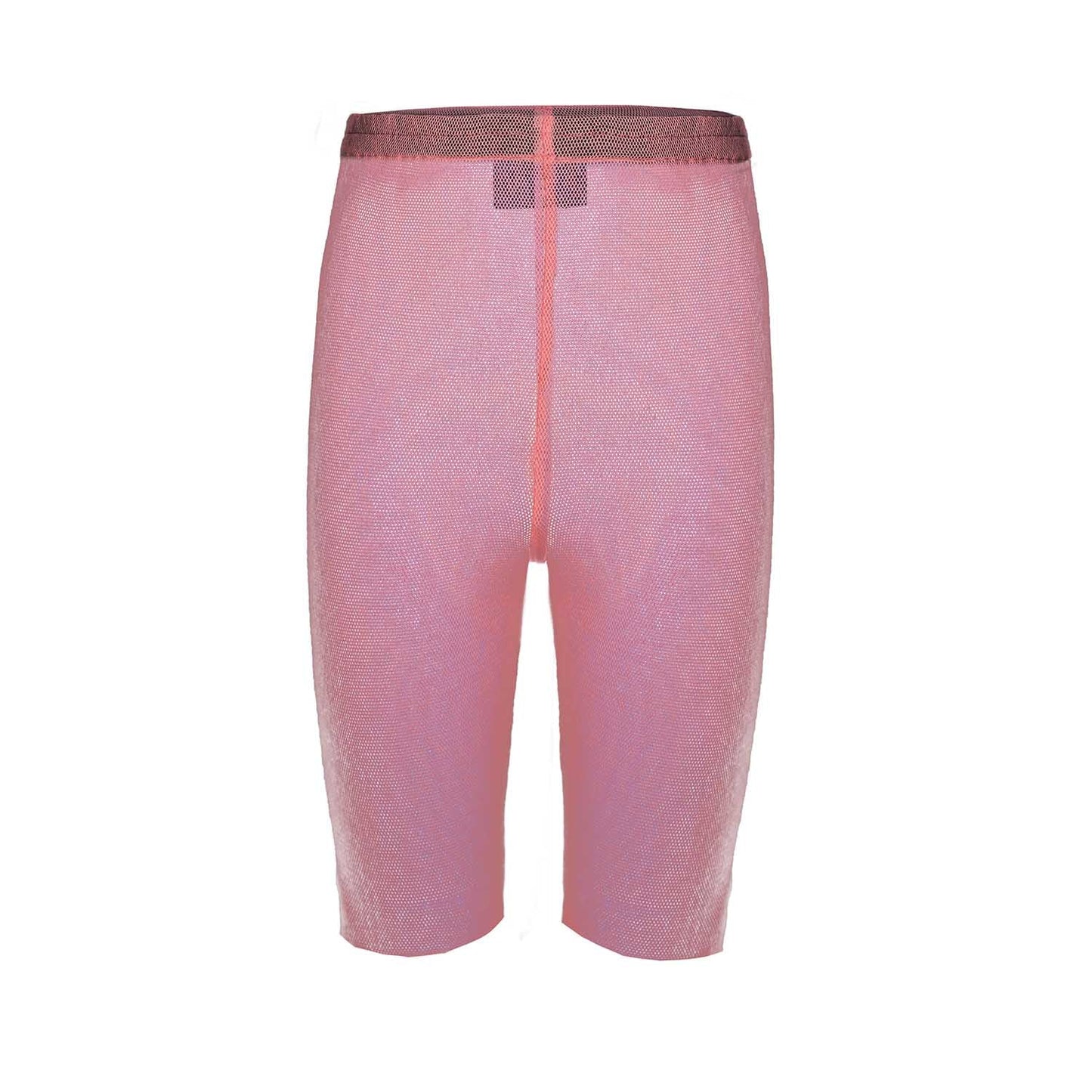 Kids' Sheer Jersey Shorts in Pink Tulle-2