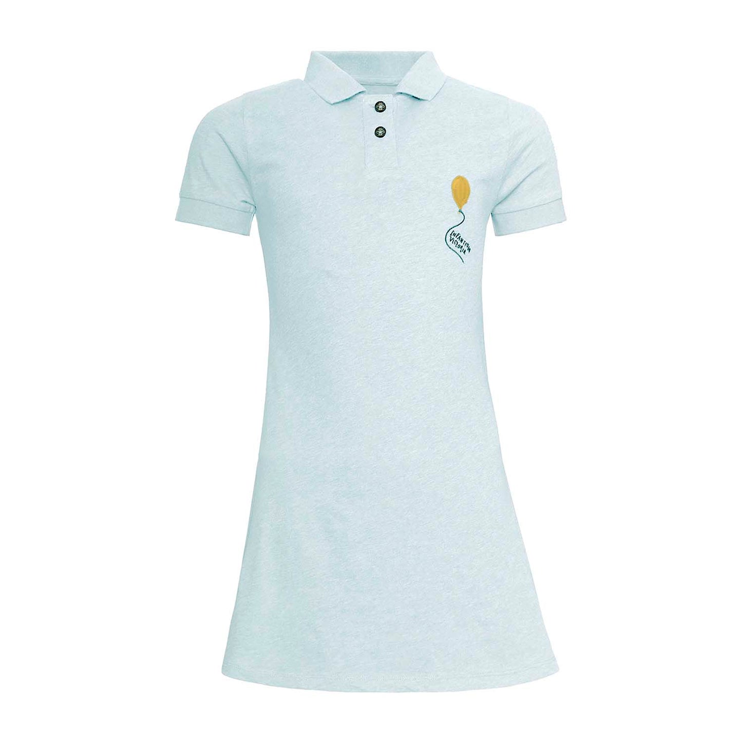 Mint Green Girls Polo Dress-0