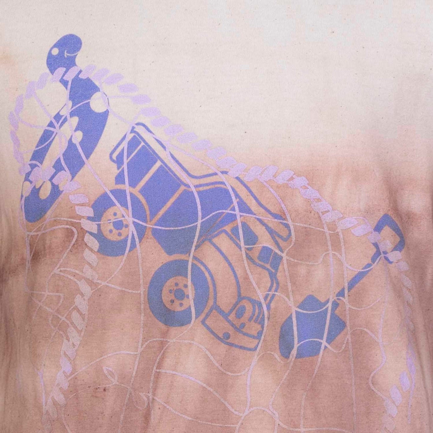 Artisanal T-Shirt Naturally Dyed with Red Onion, Organic-2