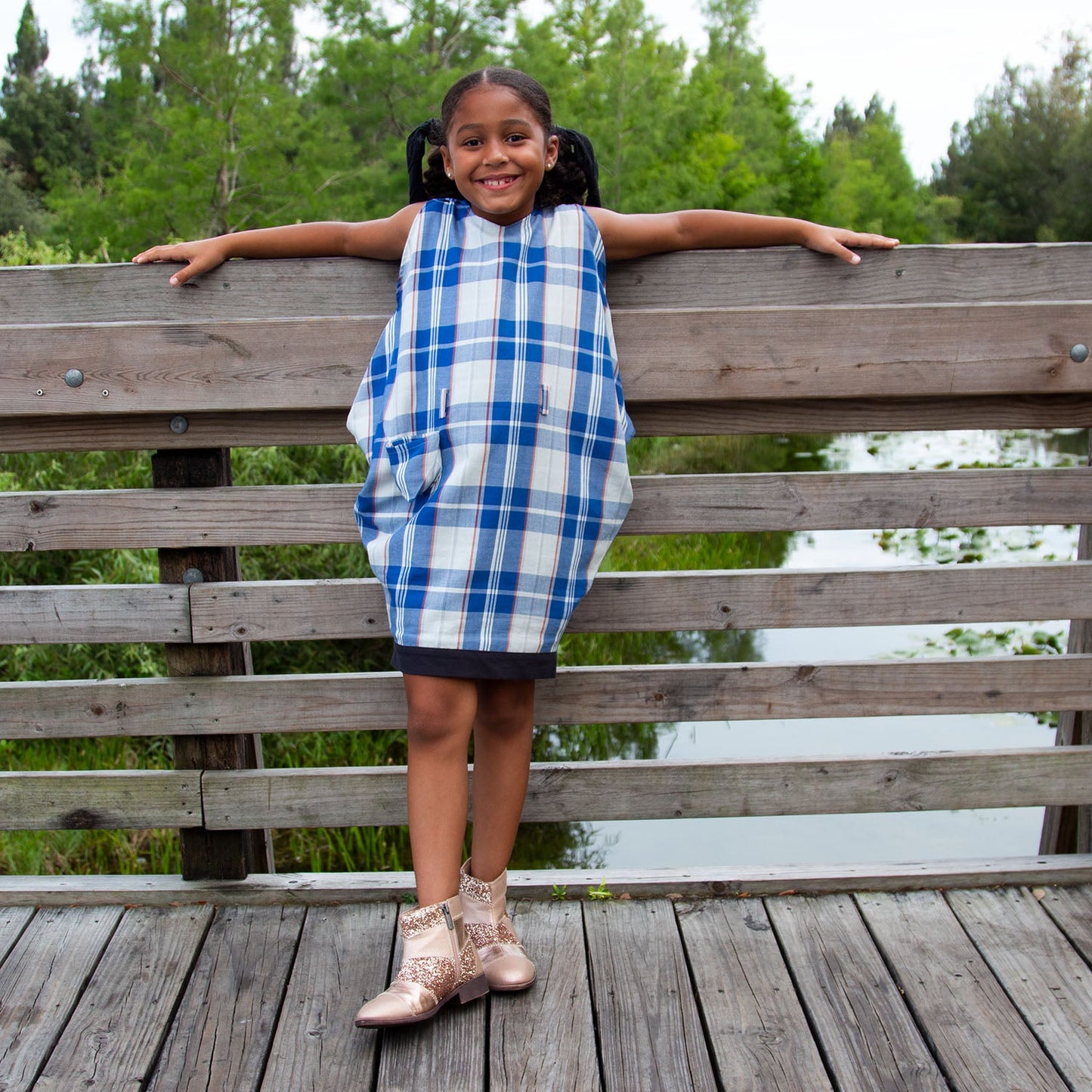 Womens Tartan Diamond Dress-2