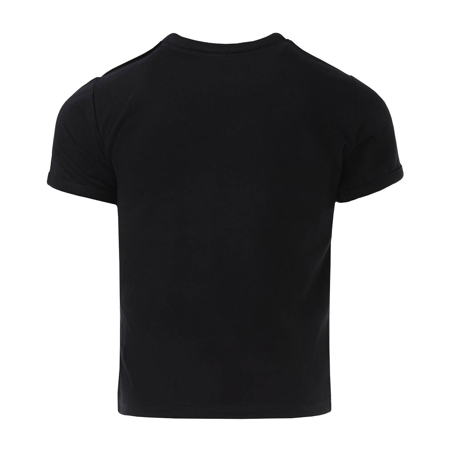Kids Black T-Shirt with Appliqué-3
