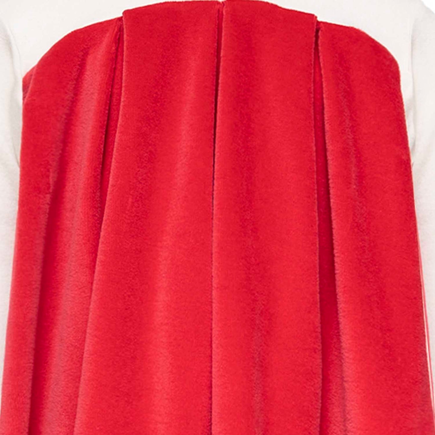 Baby Dress in White and Red-1