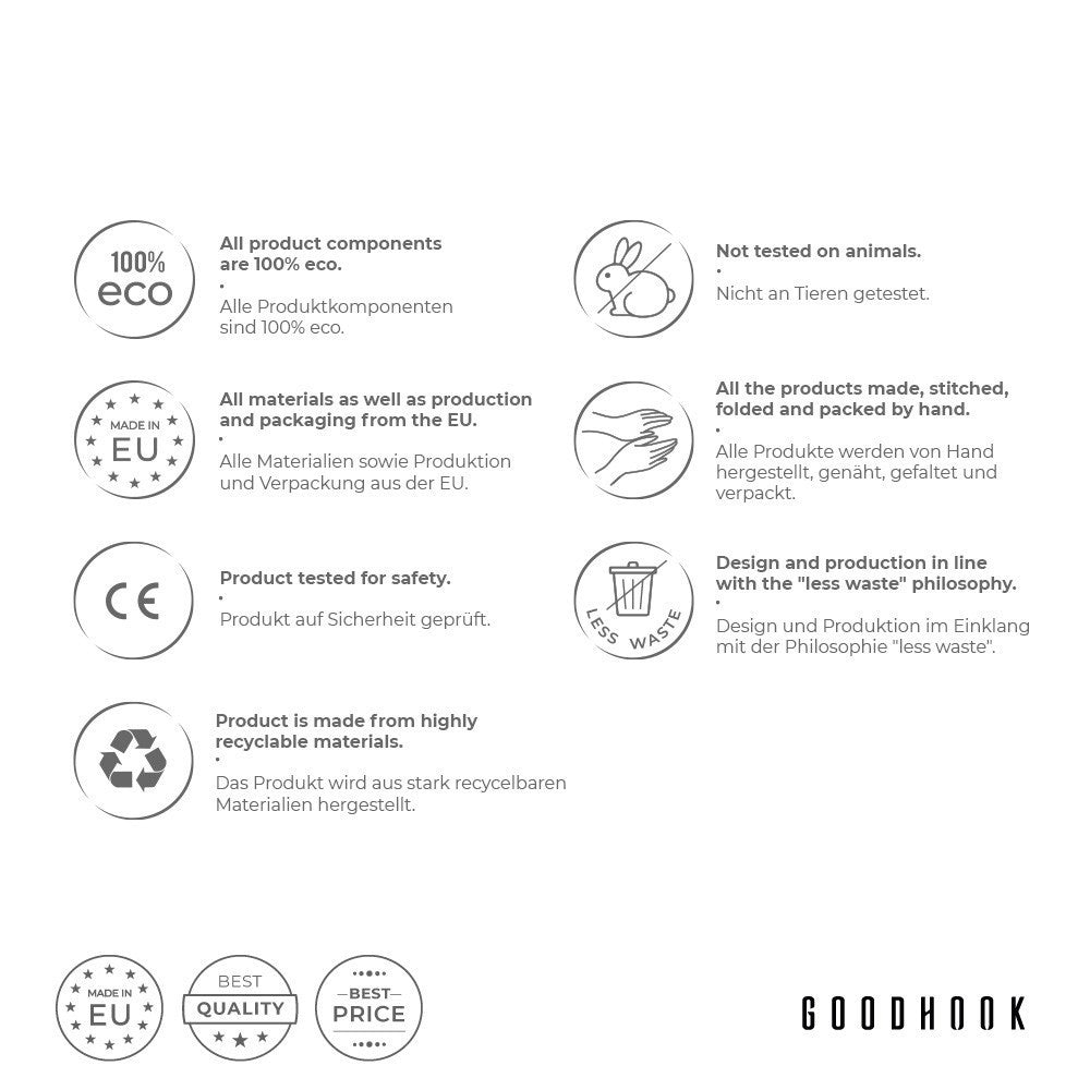 MAMOI® Swing rope 50 kg | 2 x extension of swing rope with metal snap hood | 100% ECO natural rope with snap hook | Made in EU-3