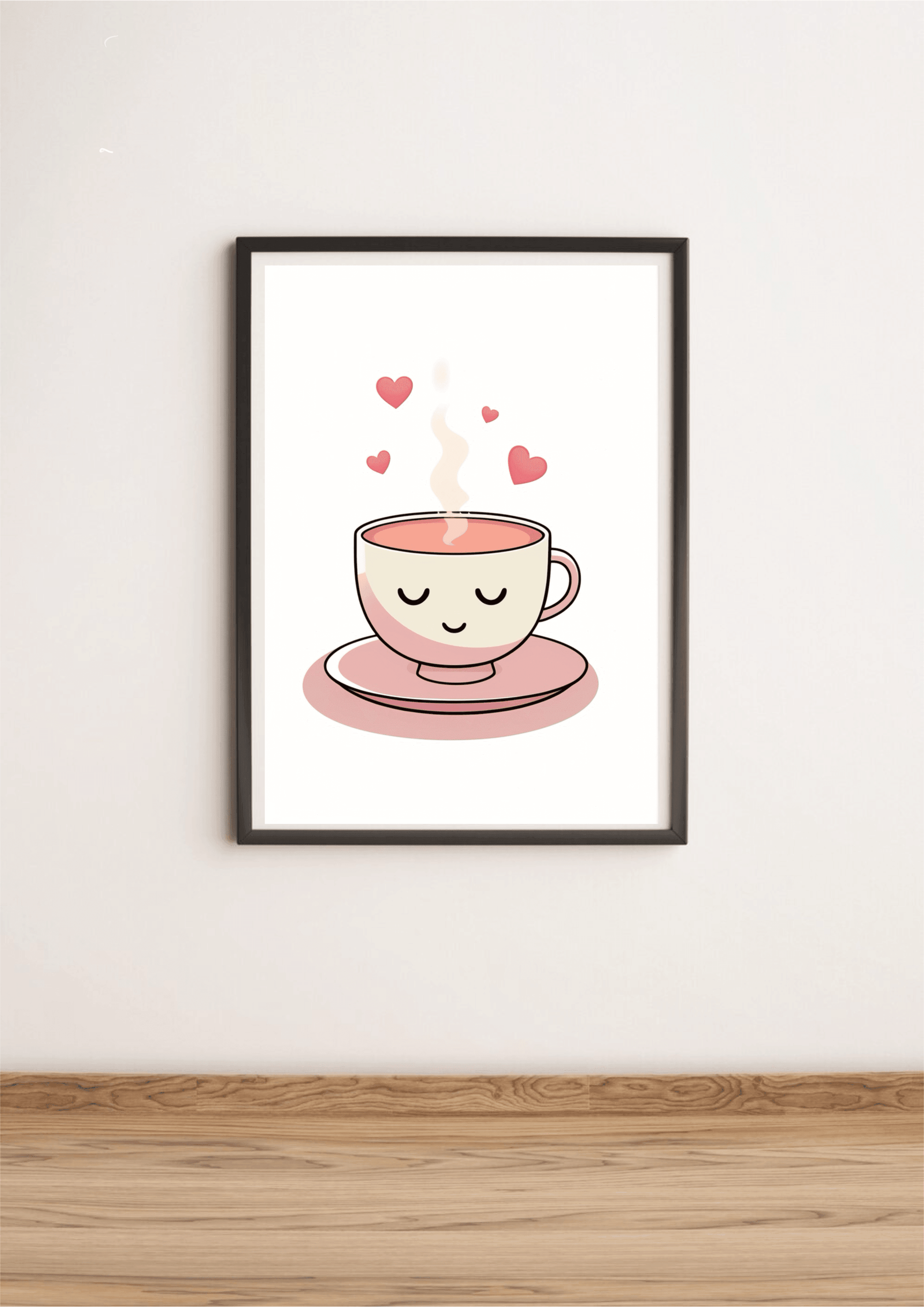 Captivating Cup of Tea Art Print – Whimsical Cozy Artwork