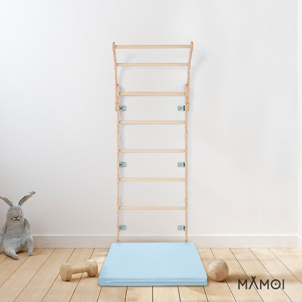 MAMOI® Baby gymnastics and play mat blue, Floor matt for baby gym, Activity soft playmats for toddlers and kids, Toddler playmat, Play mats from birth -6 months-4