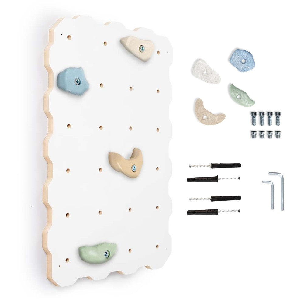 MAMOI® Climbing wall for kids, Wooden frame for toddlers, Play equipment with rock holds for toddler, Indoor baby and childrens frames montessori from age 3 years old-0