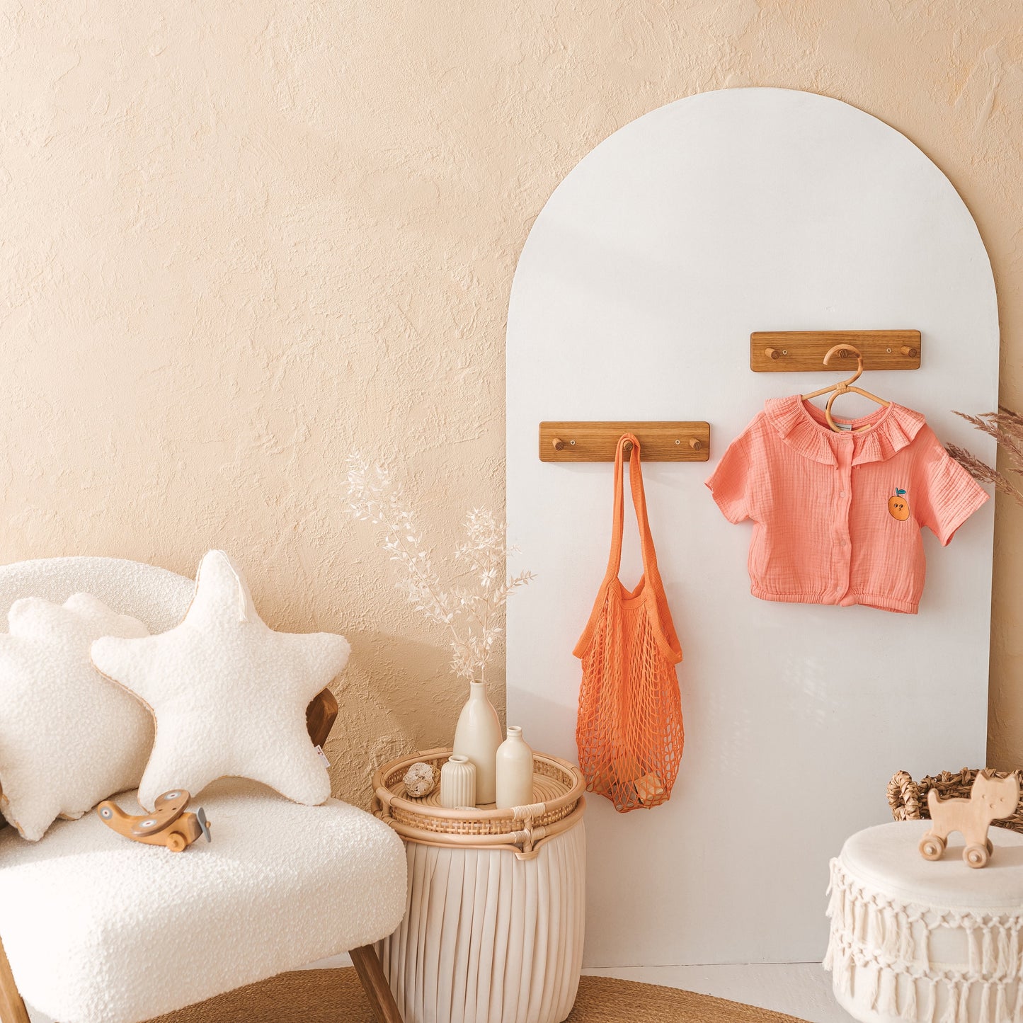 MINICAMP Kleiderbügel aus massiver Eiche | 2er-Pack