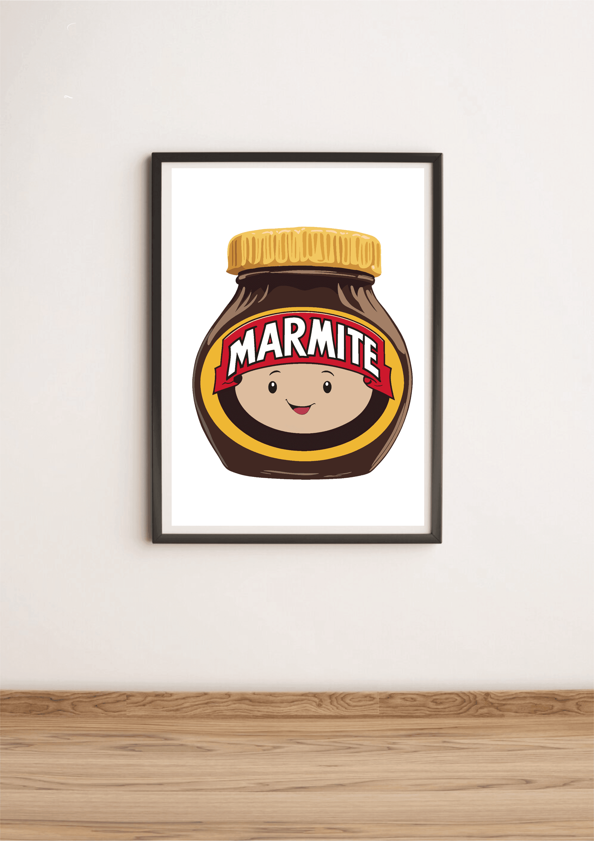Cute Marmite Art Print – Funny Cartoon Wall Art