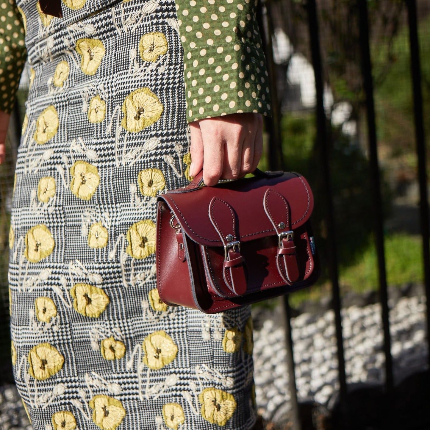 Handmade Leather Micro Satchel - Chestnut-3