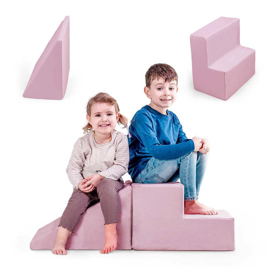 MAMOI® Baby Climbing Blocks | Foam Play Set | Climbing Blocks for Baby Softplay Set | Soft Play Slide and Step Set | Climbing Blocks for Toddlers | 100% ECO | Made in EU-0