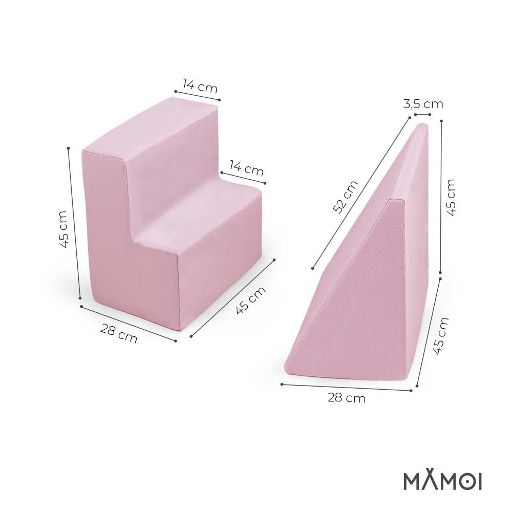 MAMOI® Baby Climbing Blocks | Foam Play Set | Climbing Blocks for Baby Softplay Set | Soft Play Slide and Step Set | Climbing Blocks for Toddlers | 100% ECO | Made in EU-2
