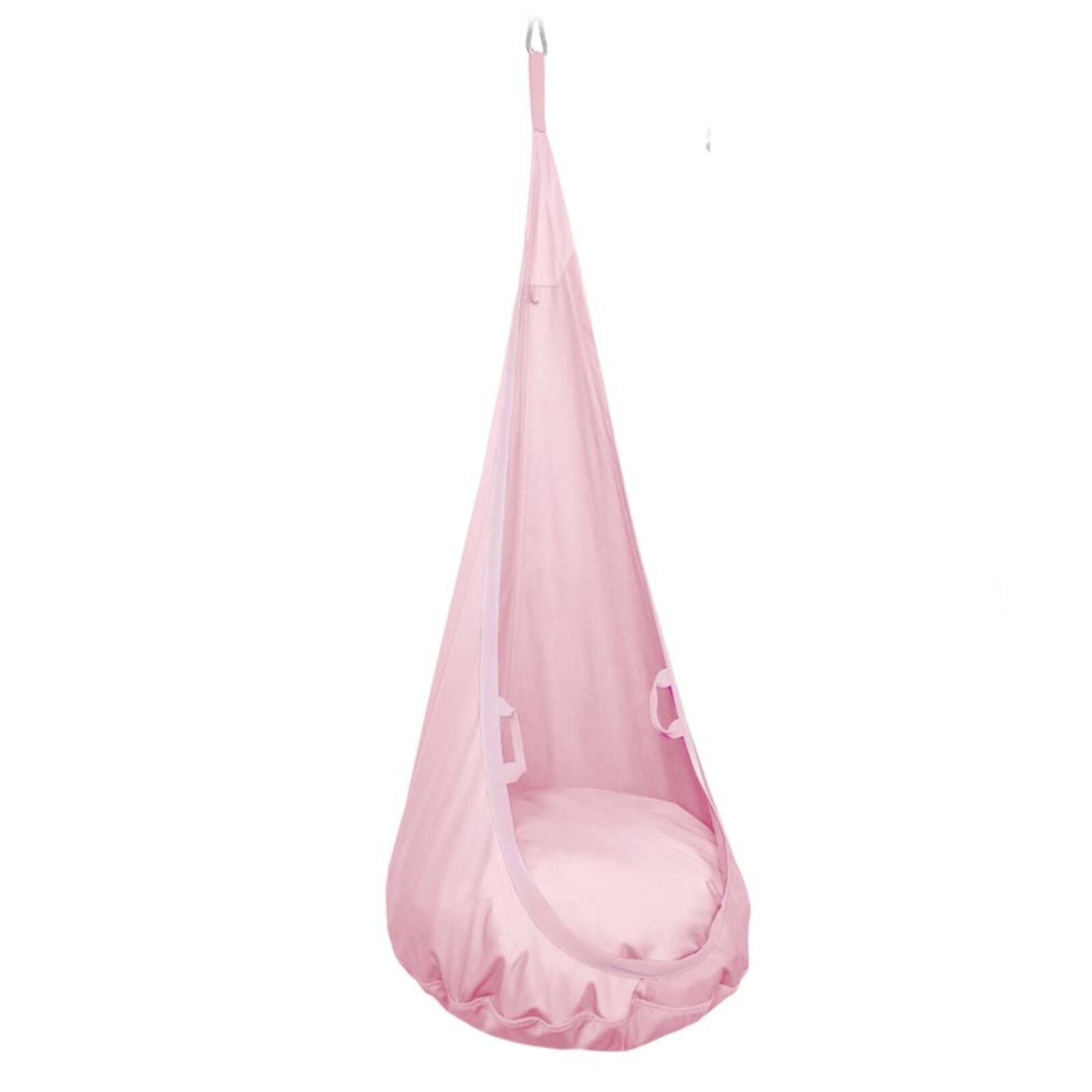 MAMOI® Swing hanging chair Pink, Indoor hammock, Sensory swing seat for bedroom for kids, Child door swinging nest for autism, Garden egg swings for children-0