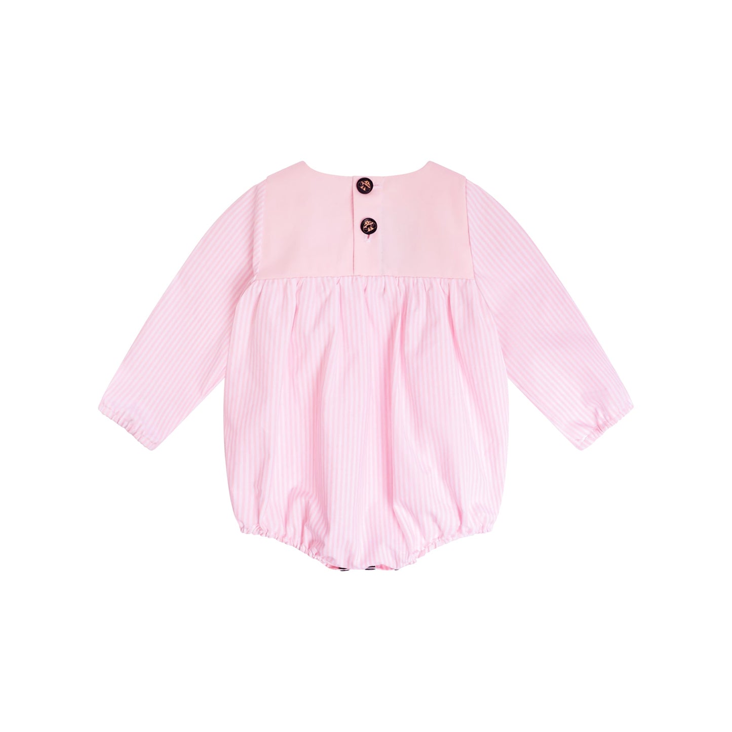 Pink Stripes Baby Girl Rompers-1