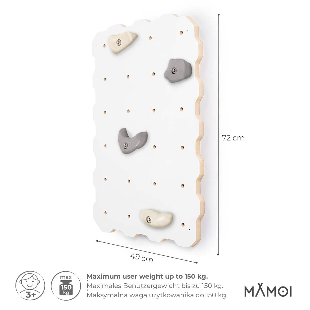 MAMOI® Climbing wall for kids, Wooden frame for toddlers, Play equipment with rock holds for toddler, Indoor baby and childrens frames montessori from age 3 years old-1
