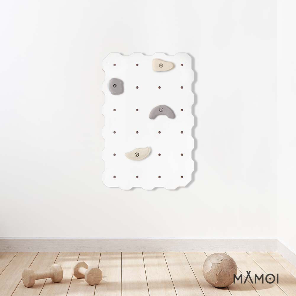MAMOI® Climbing wall for kids, Wooden frame for toddlers, Play equipment with rock holds for toddler, Indoor baby and childrens frames montessori from age 3 years old-4