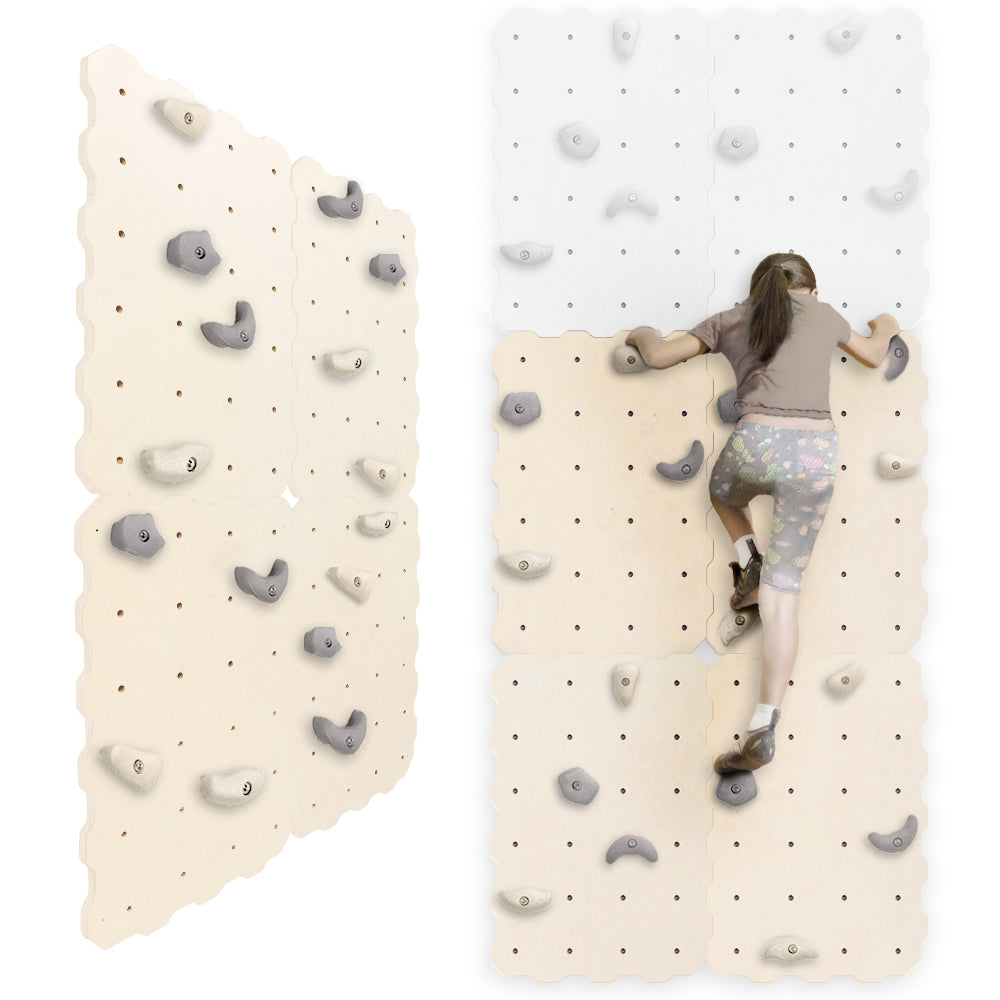 MAMOI® Climbing wall for kids, Wooden frame for toddlers, Play equipment with rock holds for toddler, Indoor baby and childrens frames montessori from age 3 years old-0