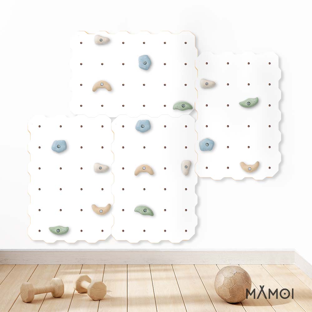MAMOI® Climbing wall for kids, Wooden frame for toddlers, Play equipment with rock holds for toddler, Indoor baby and childrens frames montessori from age 3 years old-4