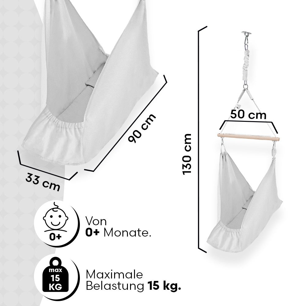MAMOI® Hammock, baby hammock, baby cradle, baby cradle, baby cradle, baby cradle, cradle for a baby, cradle, cradle for a baby, hammock, Made in EU-3