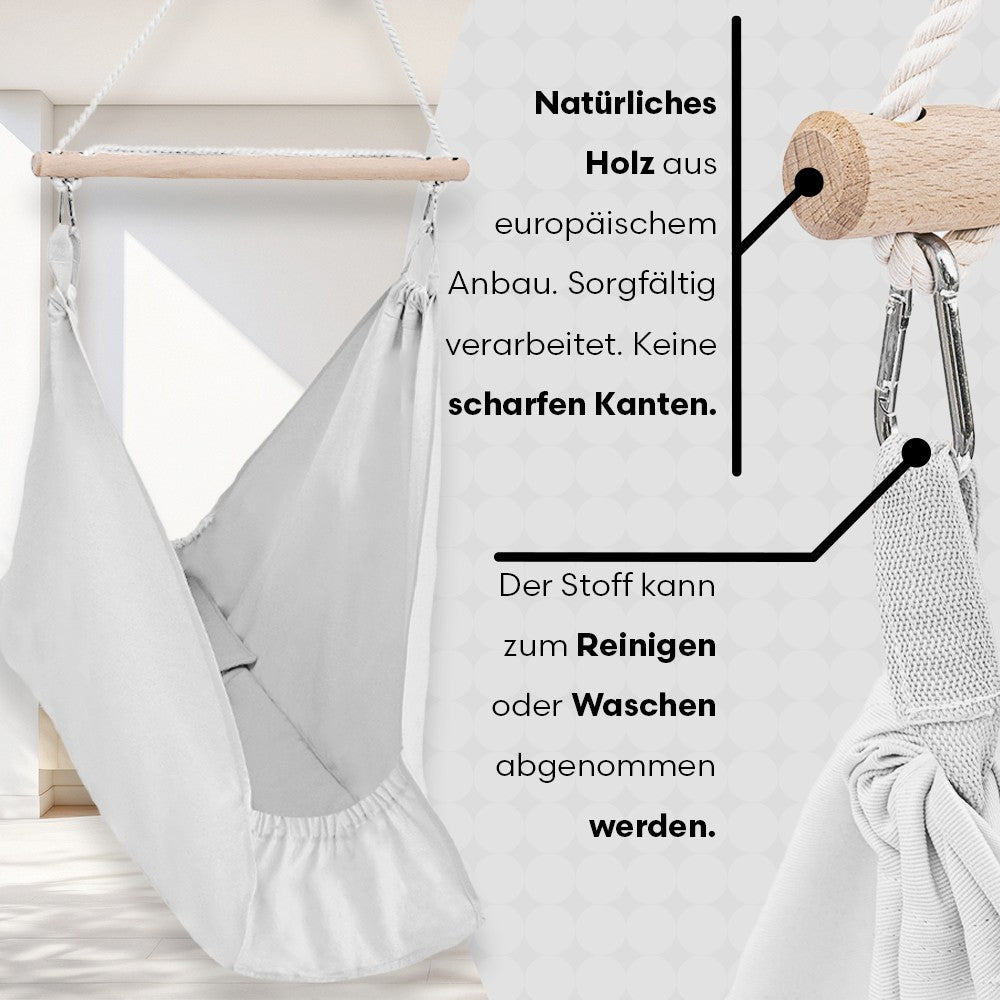 MAMOI® Hammock, baby hammock, baby cradle, baby cradle, baby cradle, baby cradle, cradle for a baby, cradle, cradle for a baby, hammock, Made in EU-5