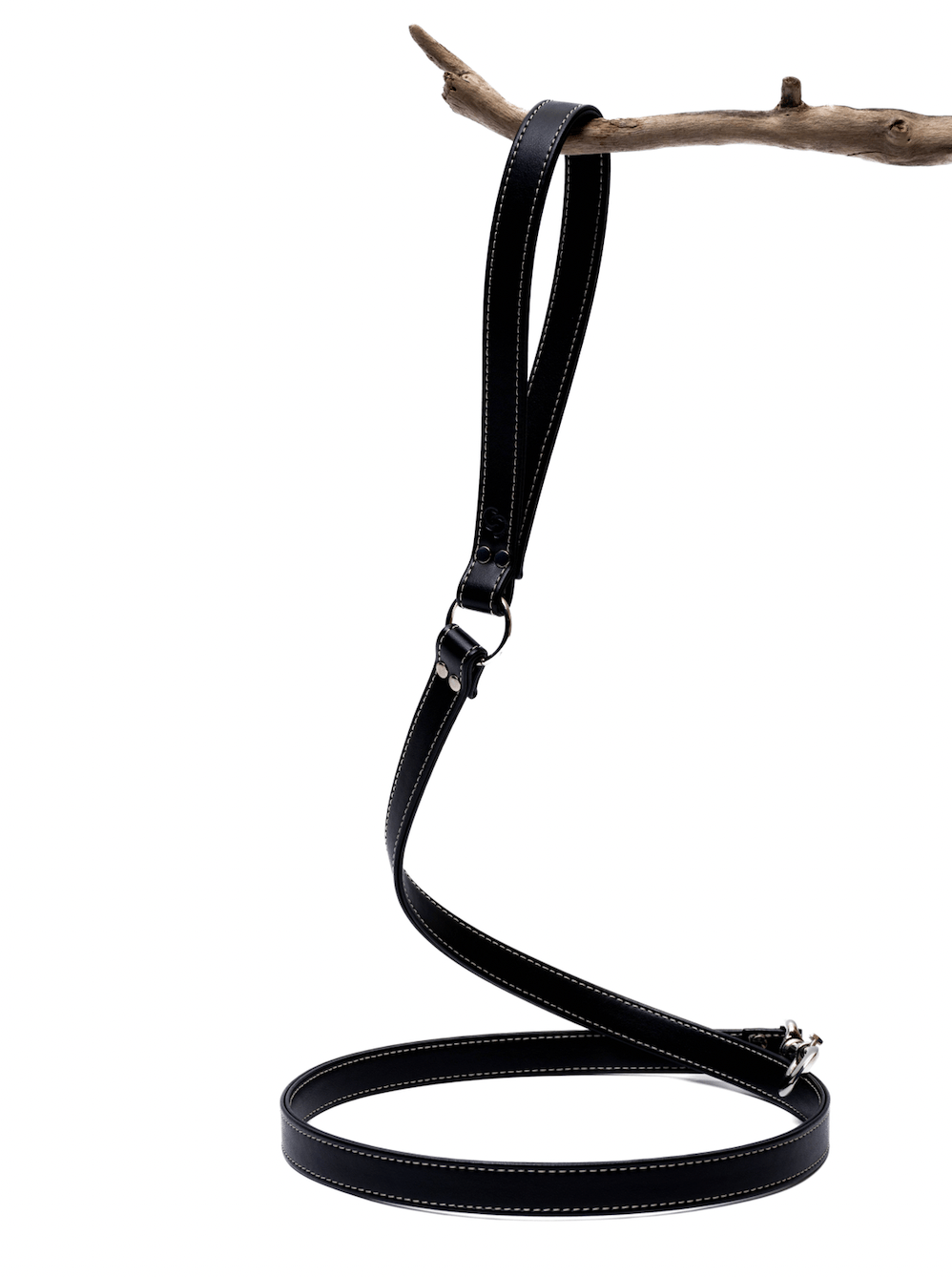 Black apple leather lead - mezetto