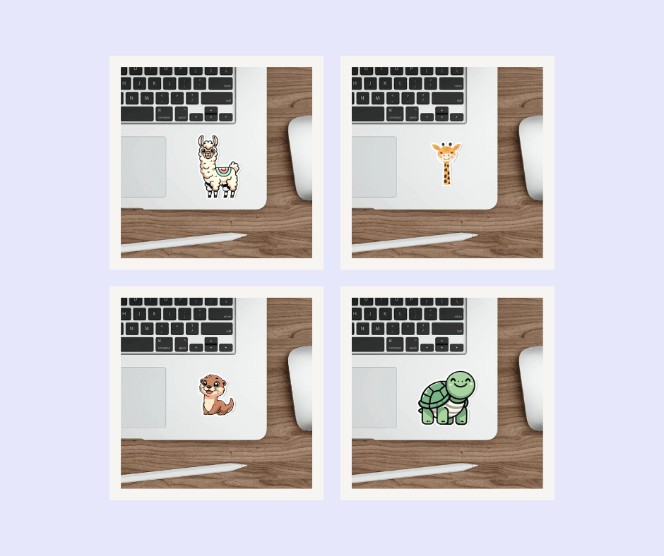 Animal Sticker Bundle – Cute Waterproof Vinyl Pack