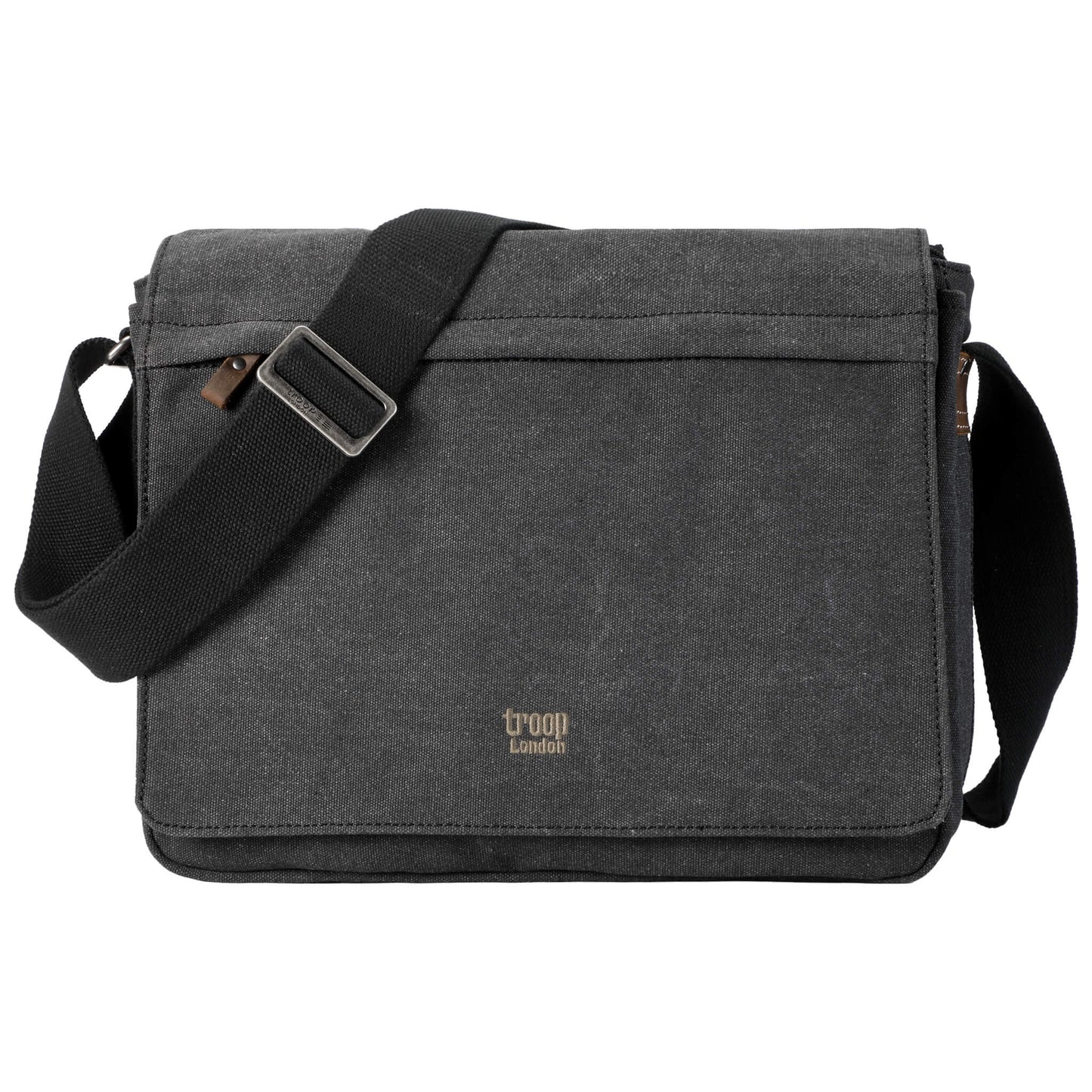 TRP0240 Troop London Classic Canvas Laptop Messenger Bag - 16.5 Diagonally-9