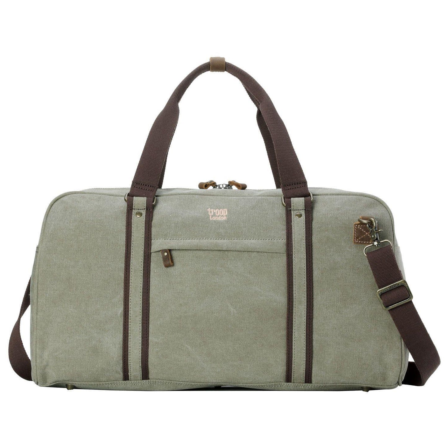 TRP0389 Troop London Classic Canvas Travel Duffel Bag, Large Holdall - mezetto