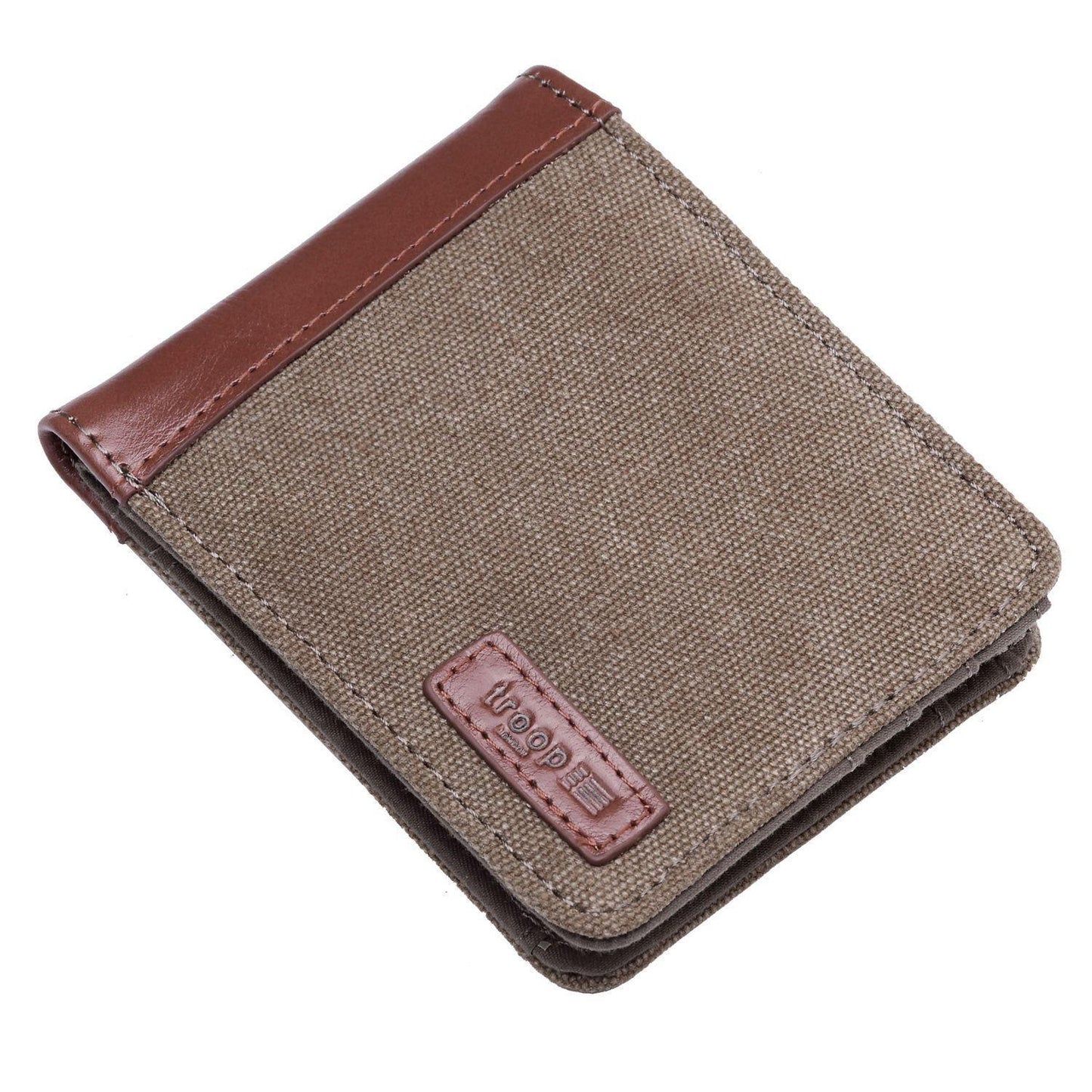 TRP0500 Troop London Accessories Canvas Bi - fold Wallet - mezetto
