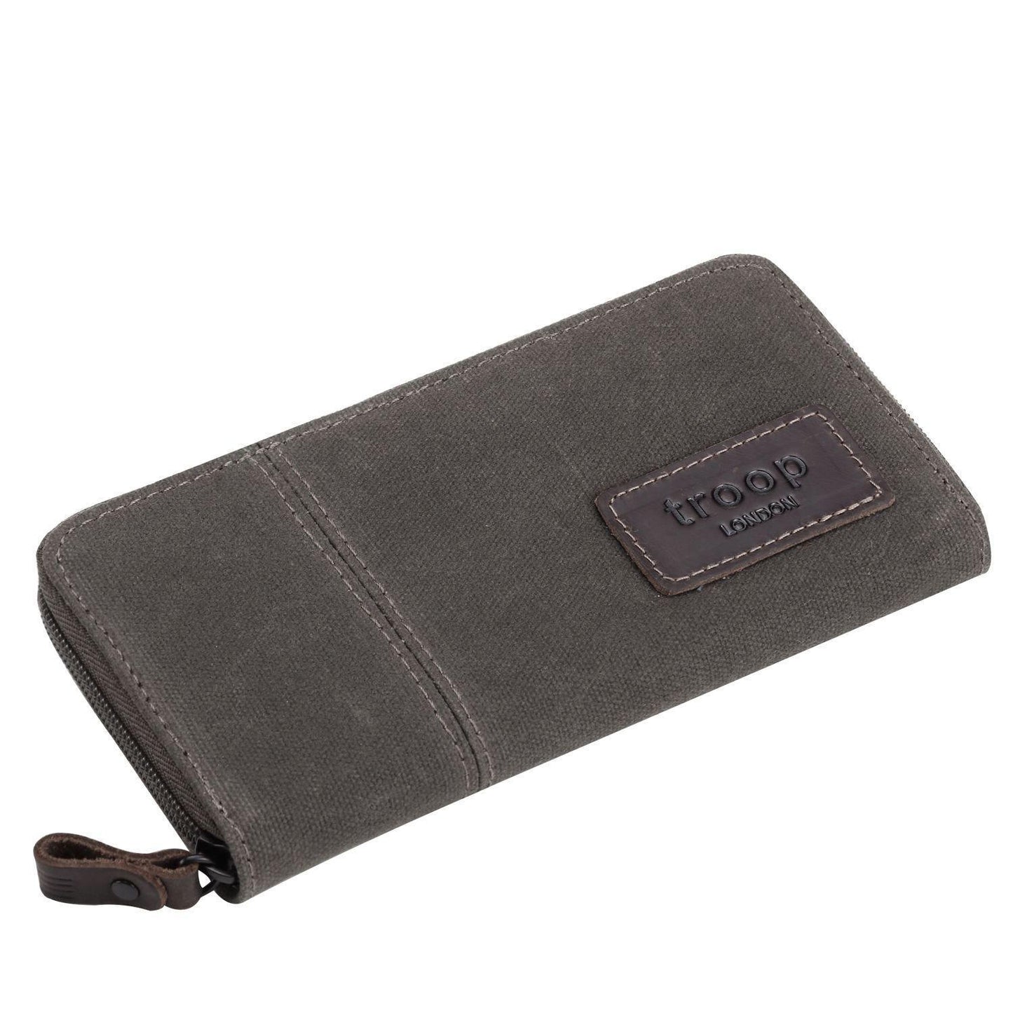 TRP0501 Troop London Accessories Canvas Zip Around Wallet Purse - mezetto
