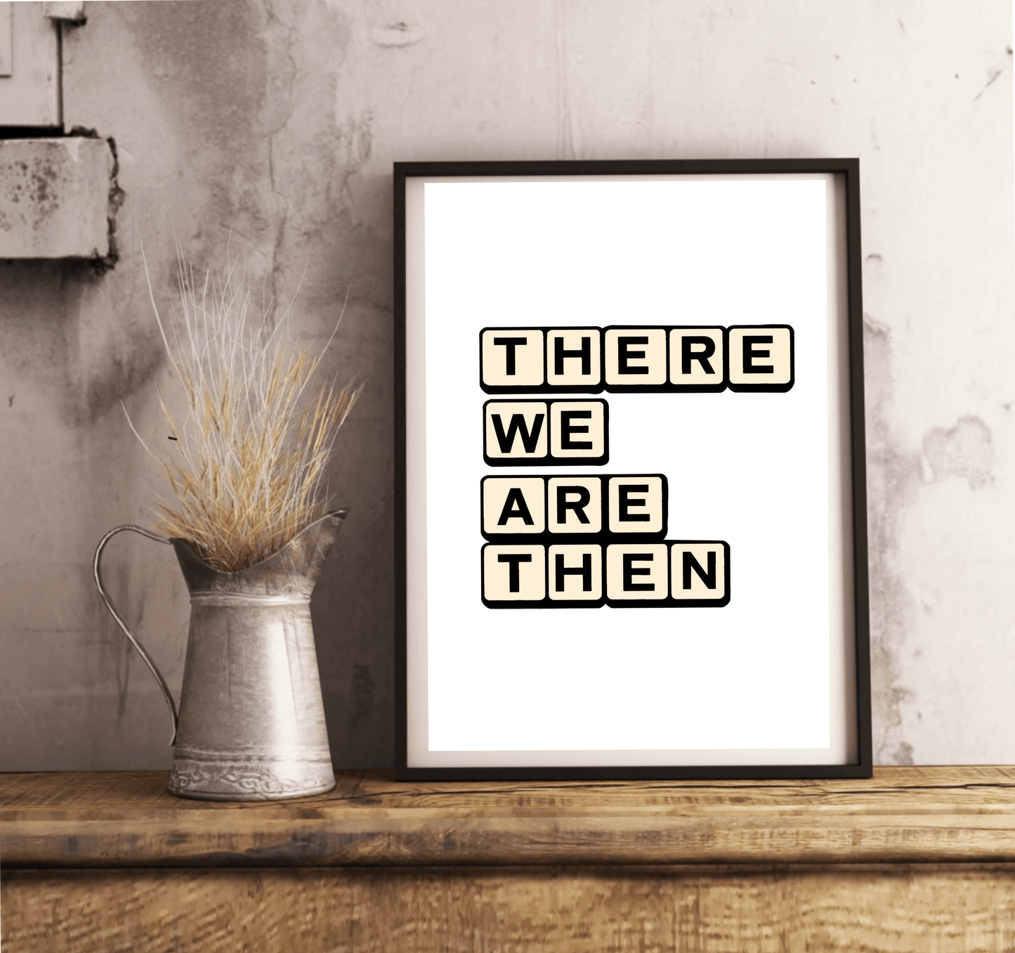 Clever Scrabble Art Print – TWAT Wordplay Poster