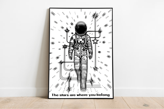 The Stars Are Where You Belong – Cosmic Art Print
