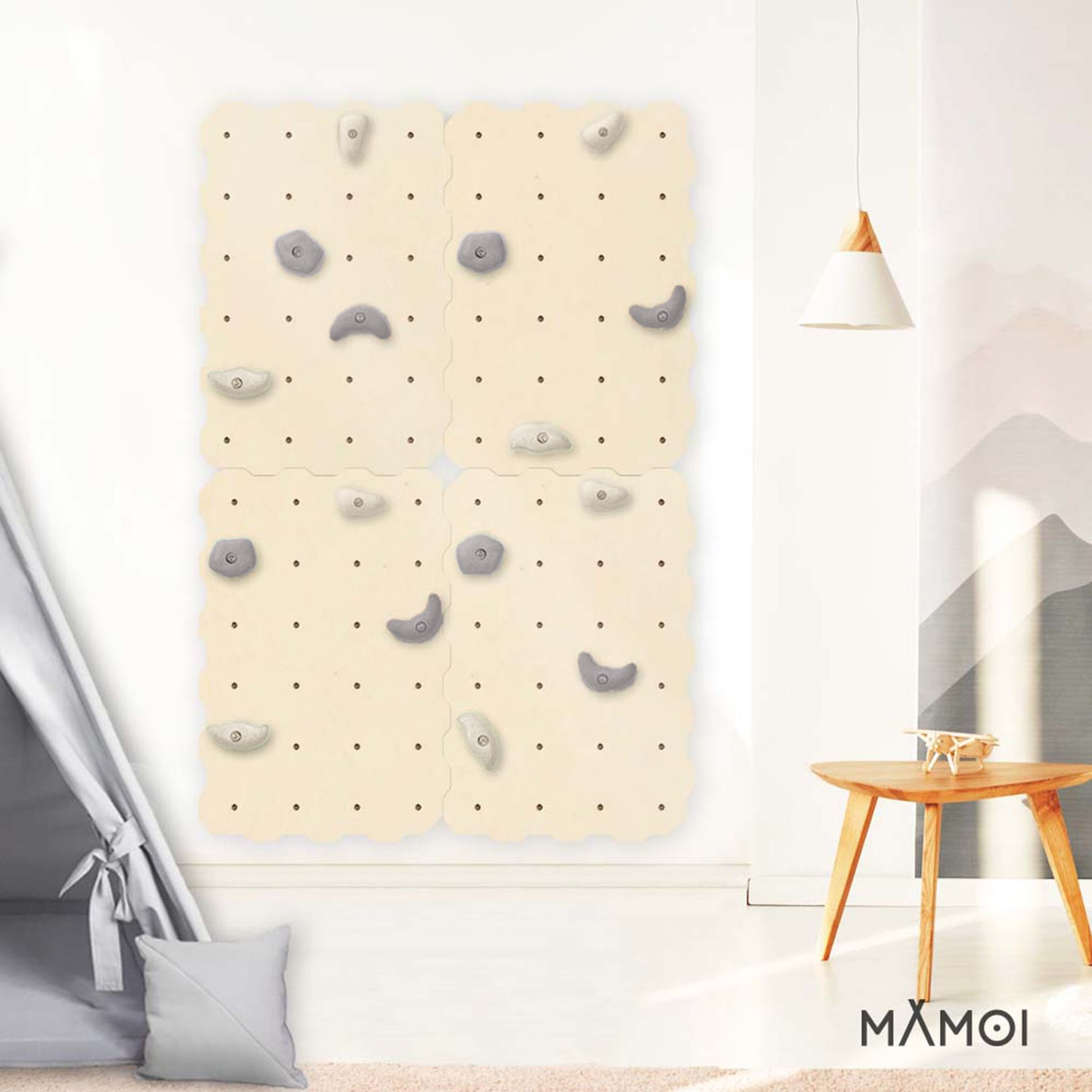 MAMOI® Climbing wall holds for kids | Climbing stones | Climbing holds for kids | Kids Climbing Holds | Rock Climbing Holds | Climbing Wall Holds | Climbing Holds for Wall | Made in EU-3