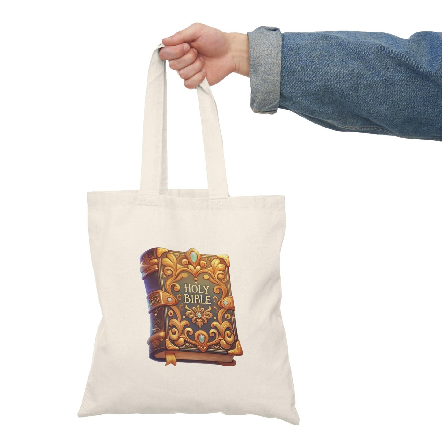 Cartoon Holy Bible Tote Bag – Eco-Friendly