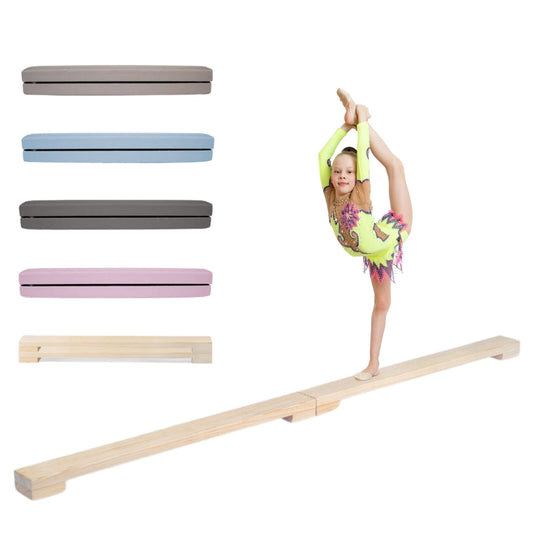 MAMOI® Gymnastics beam for kids (200 cm), Padded non-slip folding balance beam, Kids gym equipment at home, Gymnastic floor beams & bases for children-0
