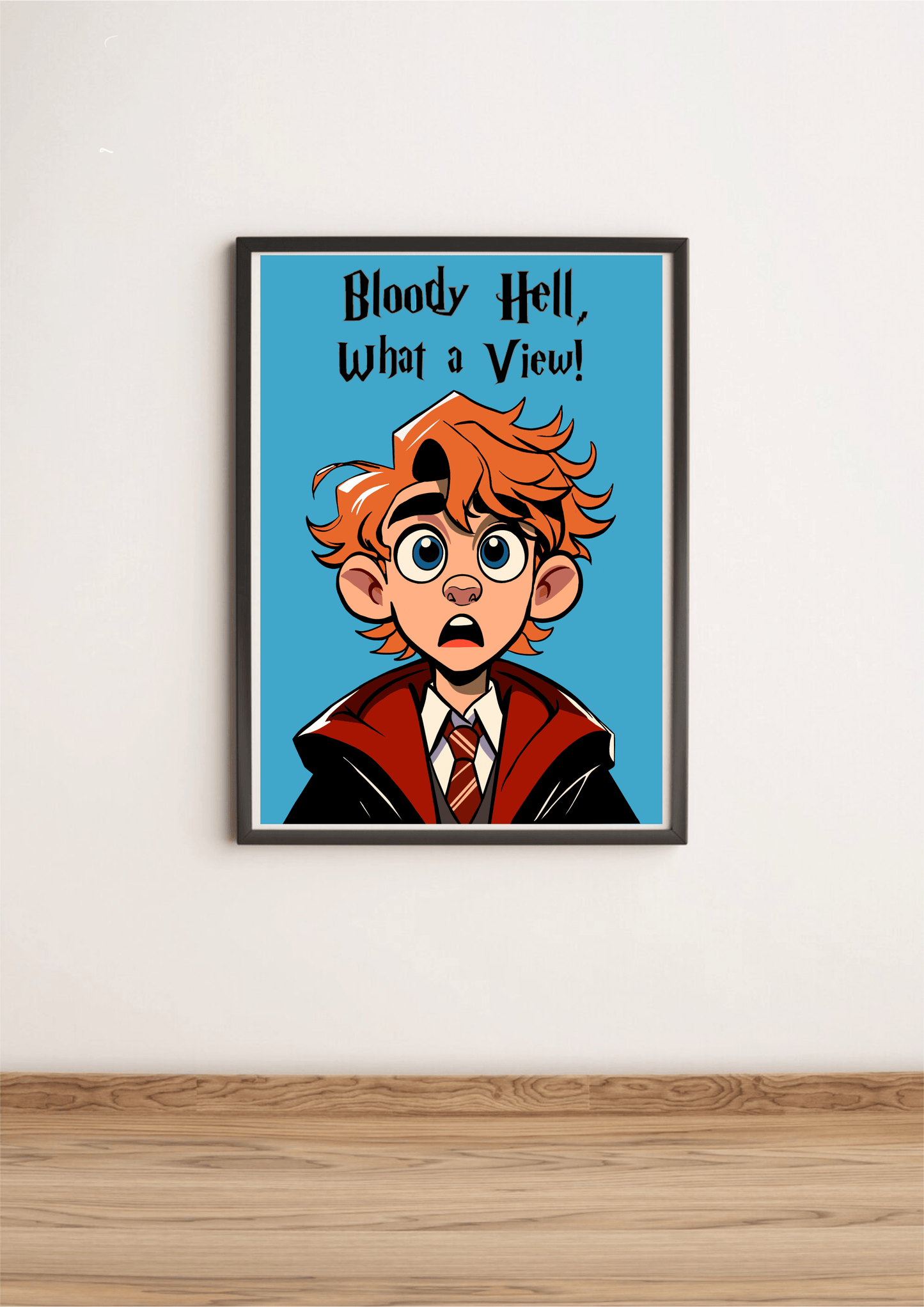 Magical View – Funny Wizard Art Print
