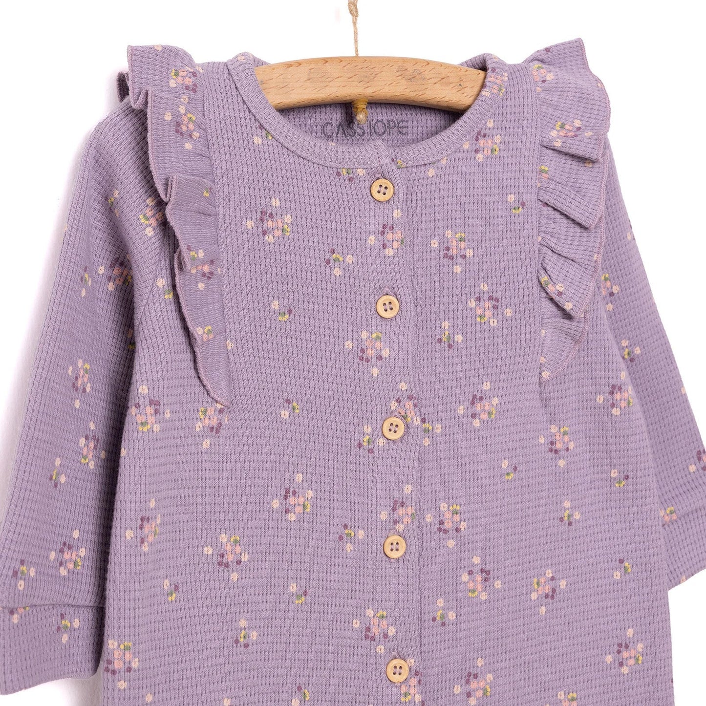 Cassiope Newborn Mini Flowers Jumpsuit - Purple
