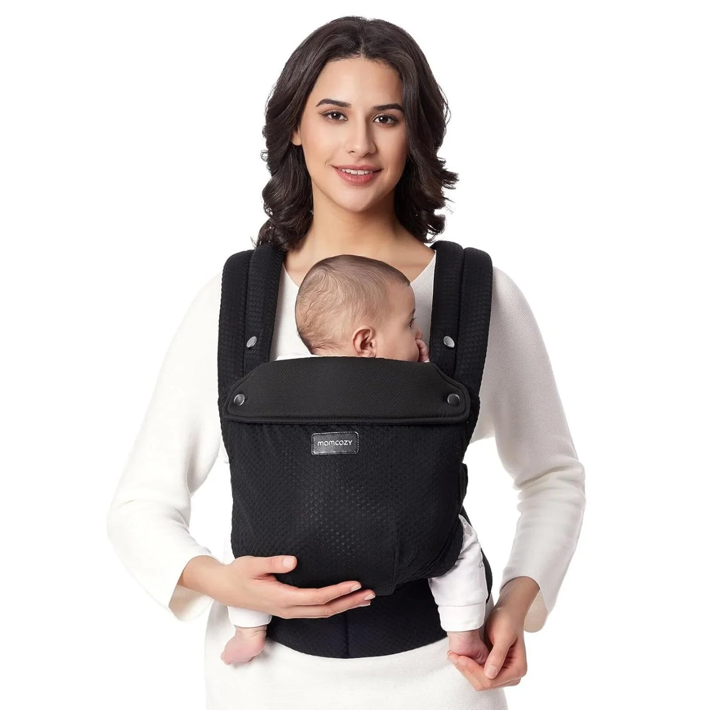 Momcozy Baby Carrier Newborn to Toddler Air Mesh - Black