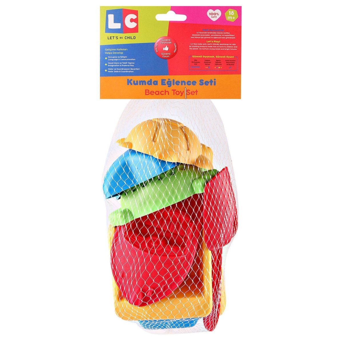 Let's Be Child Net Truck & Beach Set Assorted 7 pcs