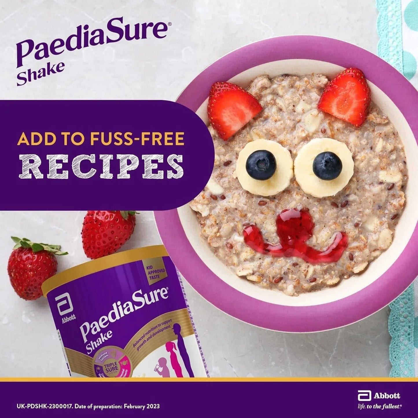 PaediaSure Shake Vanilla Flavoured Nutritional Supplement Powder for Kids 850g