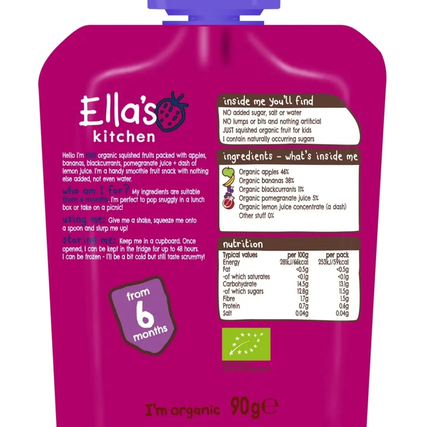 Ella's Kitchen Smoothie The Purple One 6+ months 90g