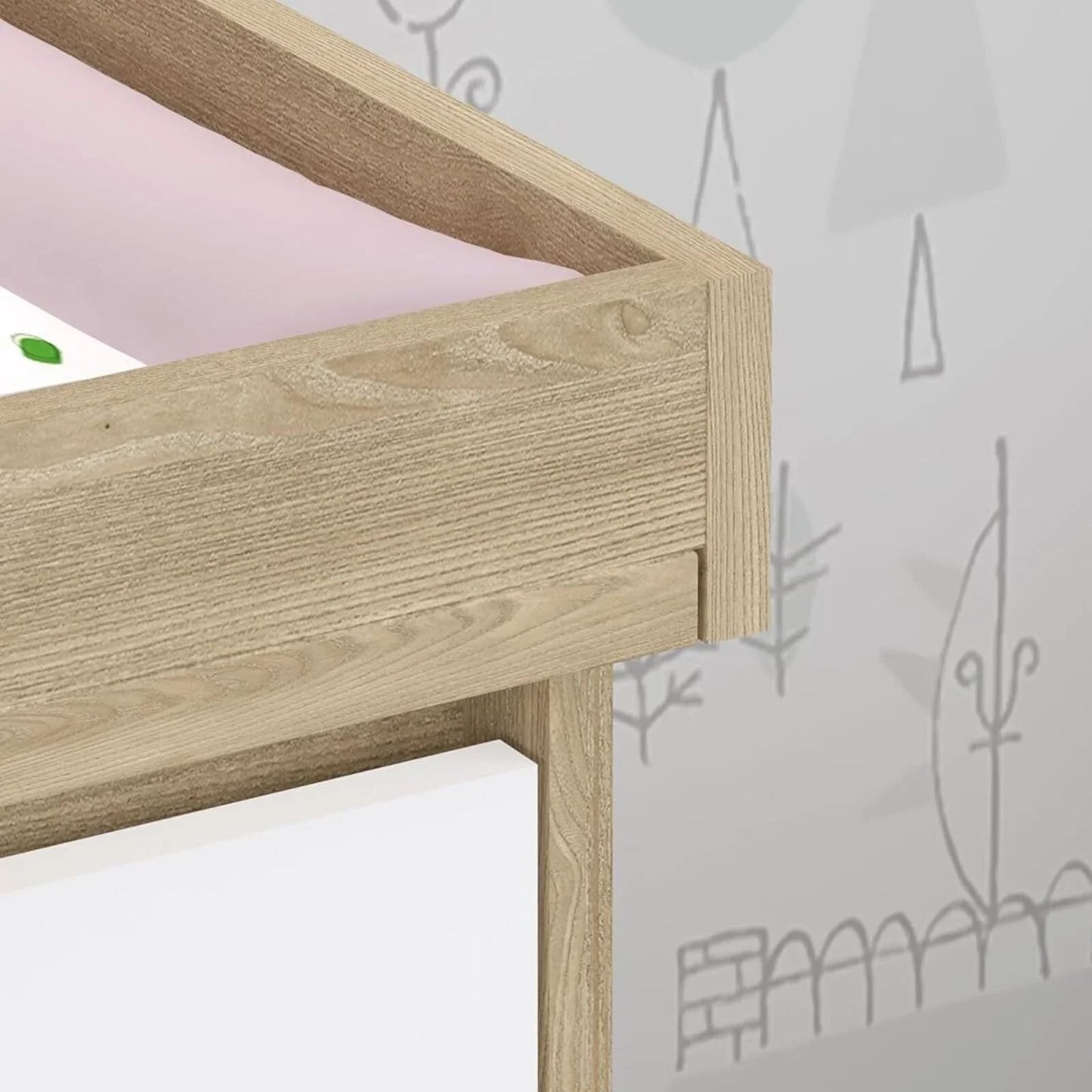 Shefa Kids 880 Baby Changing Unit - Cremona Oak/White