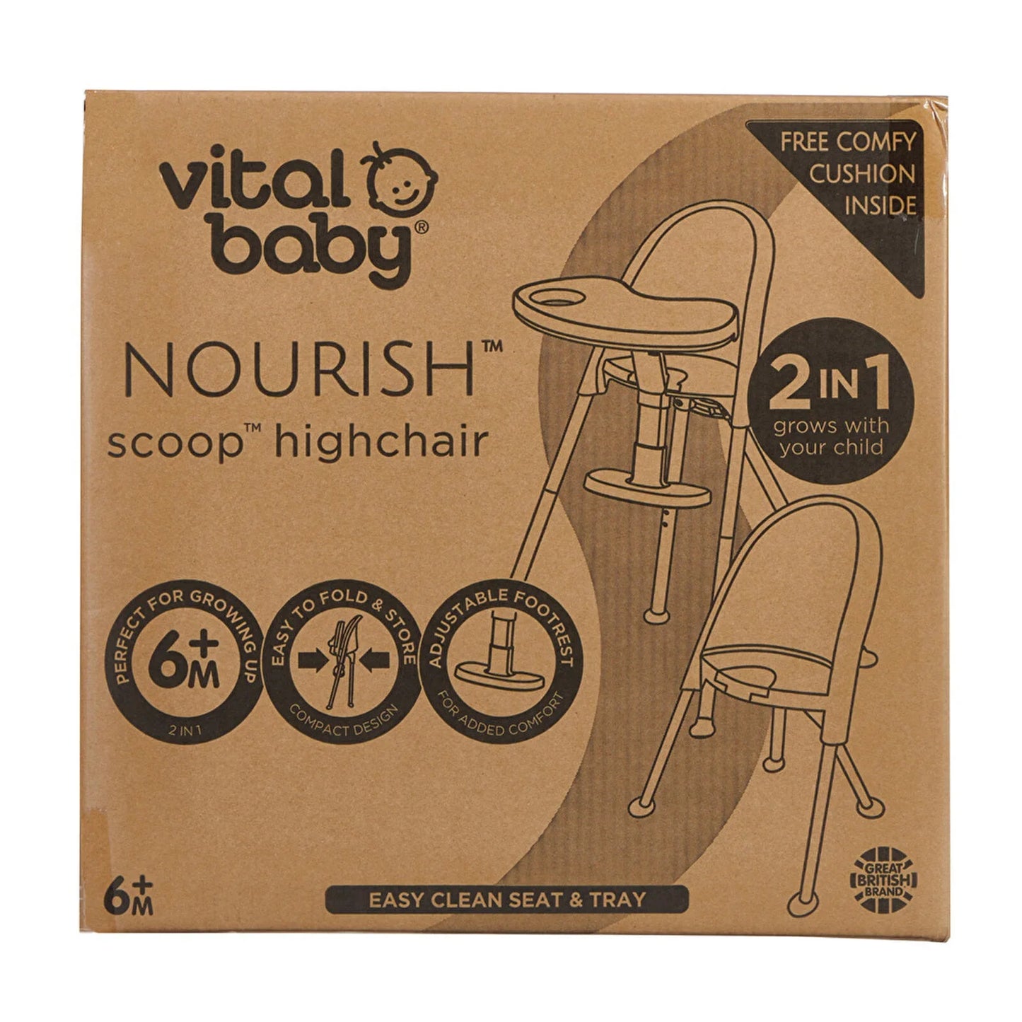 Vital Baby Nourish Scoop Highchair