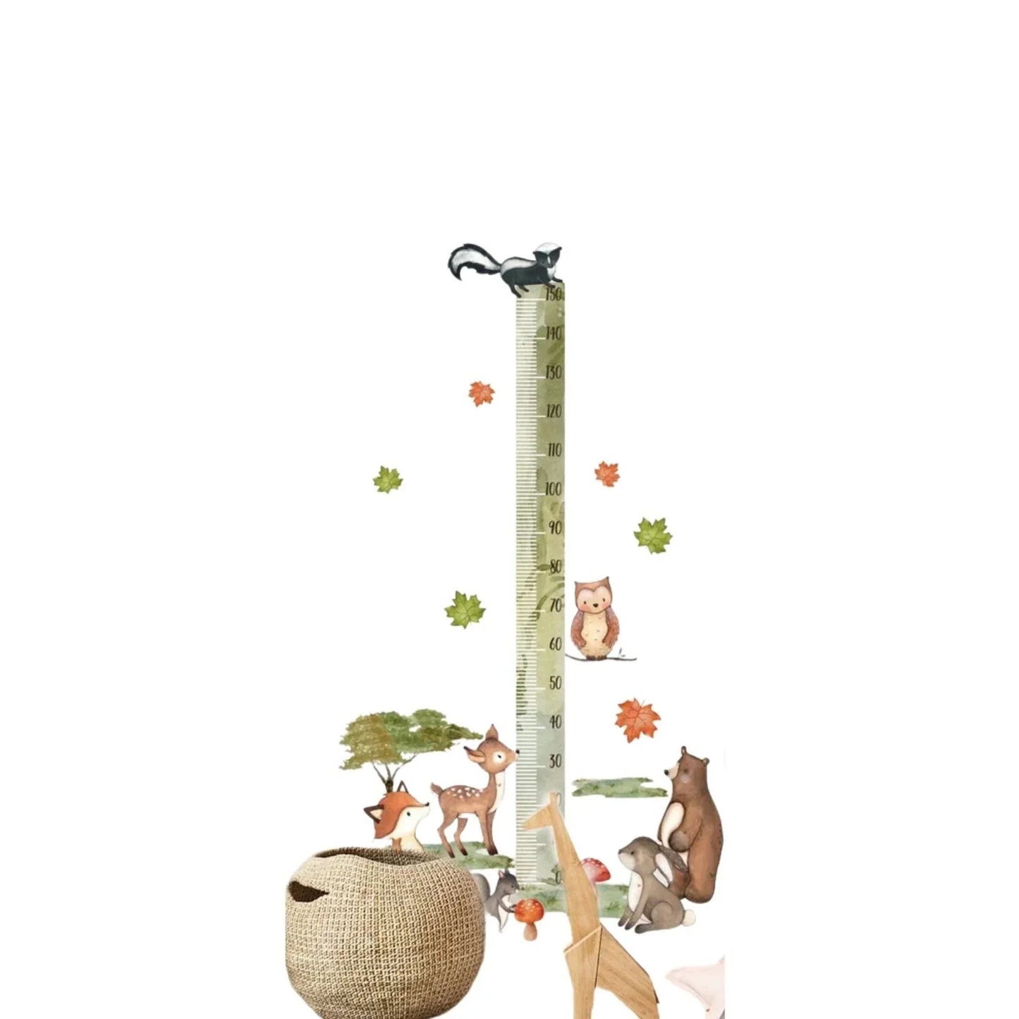 Live Vida Woodland Height Chart Sticker