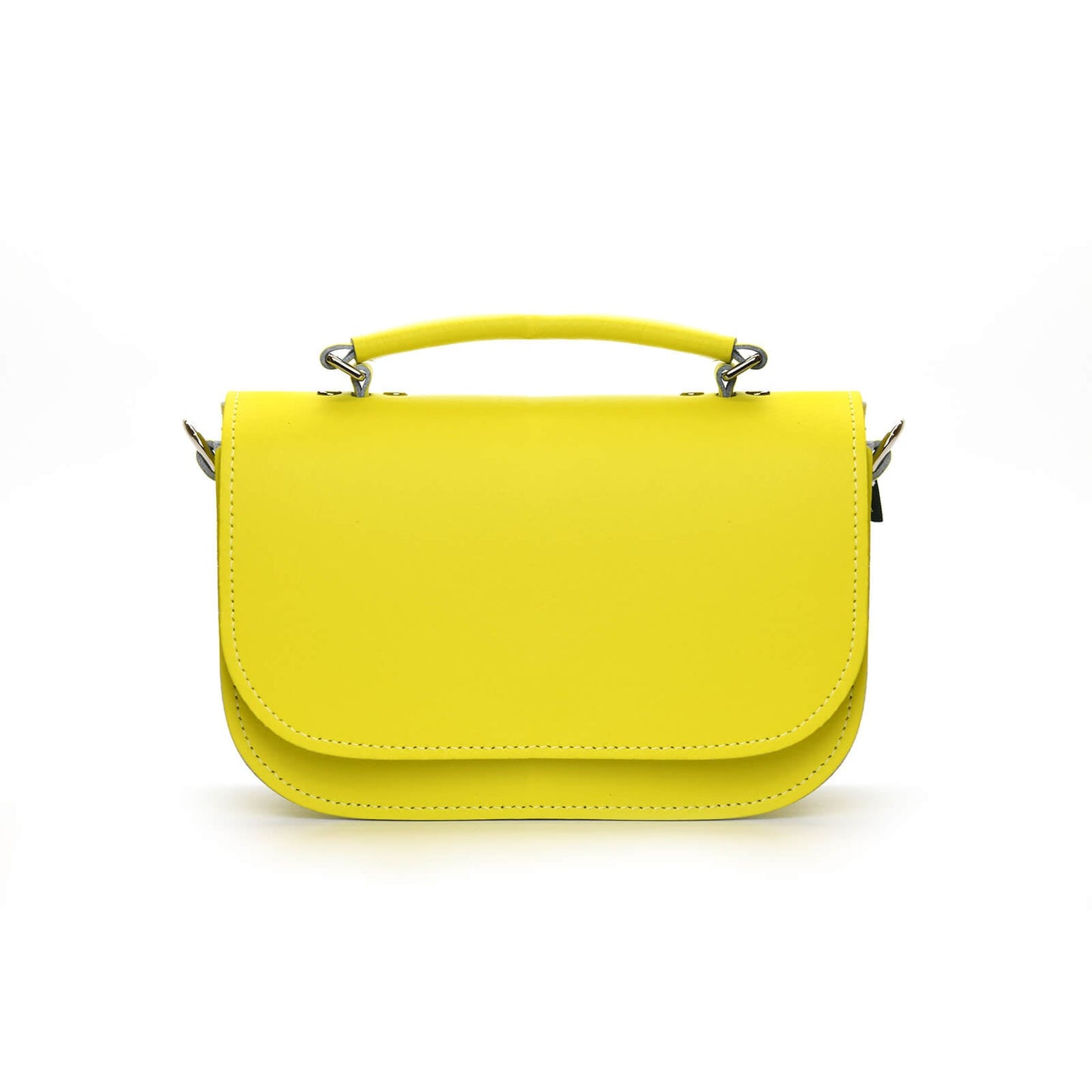 Aura Handmade Leather Bag - Daffodil Yellow-0