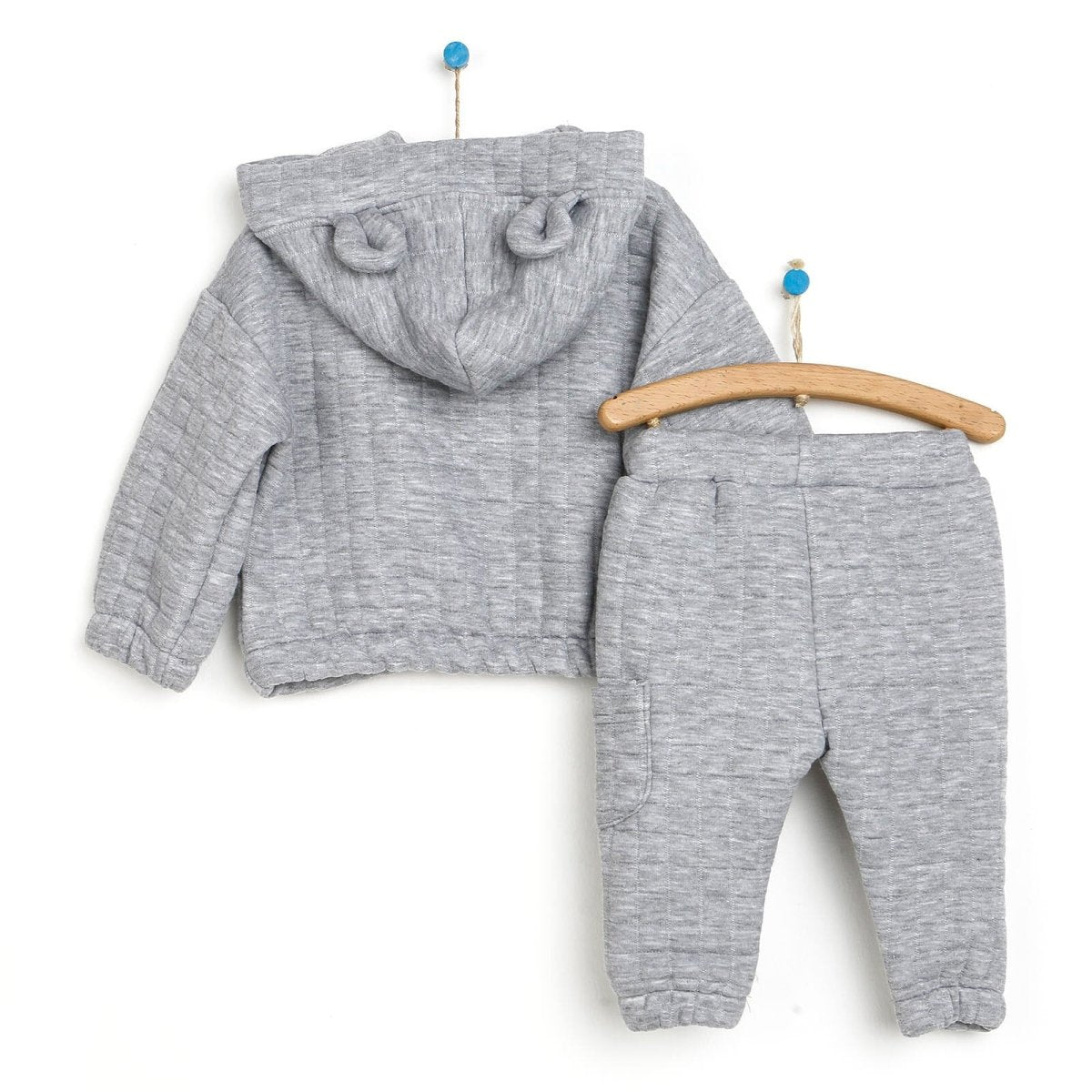Tuffy Sweatshirt- Footless Bottom - Grey Melange