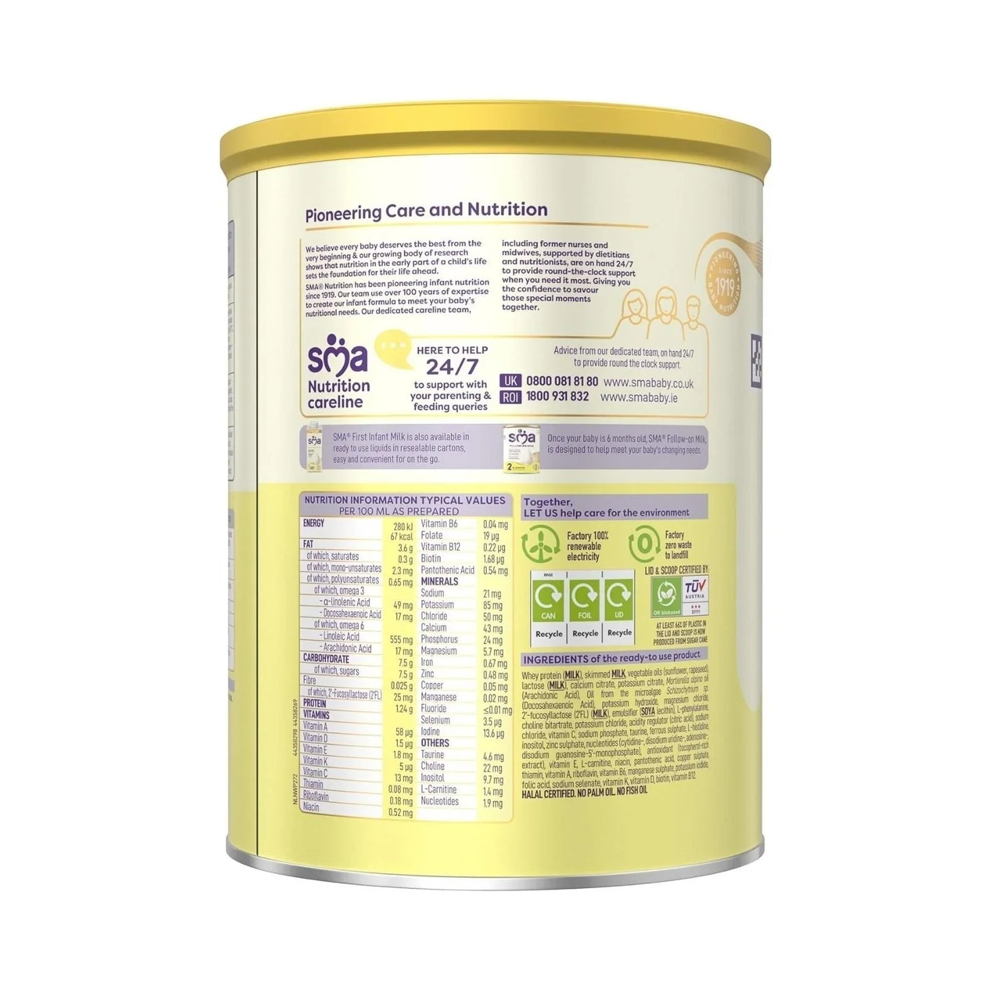 SMA Pro 1 First Infant Milk Formula from Birth 800g